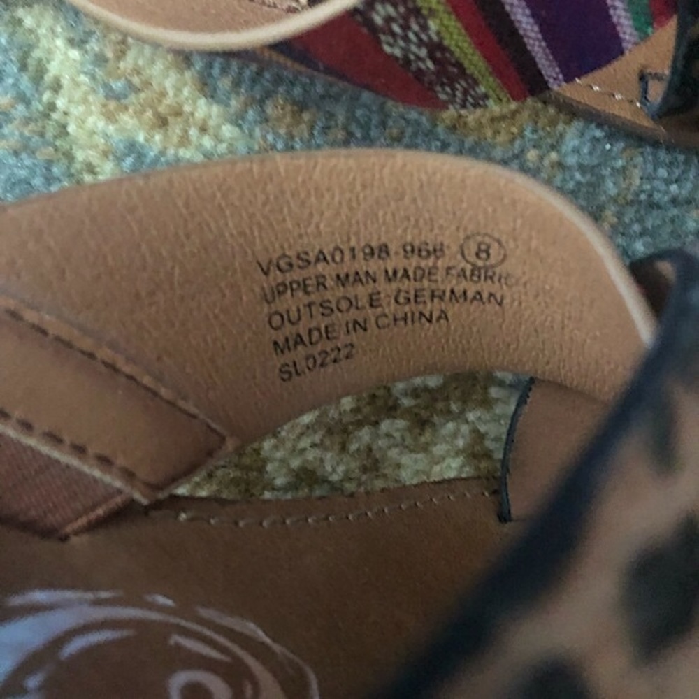 Very G Serape Leopard Sandals - Picture 12 of 13